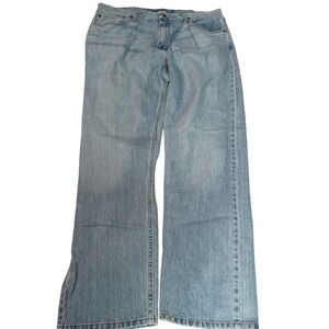 Wrangler Mens 38x32 Relaxed Fit Light Wash‎ Denim Jeans Pants